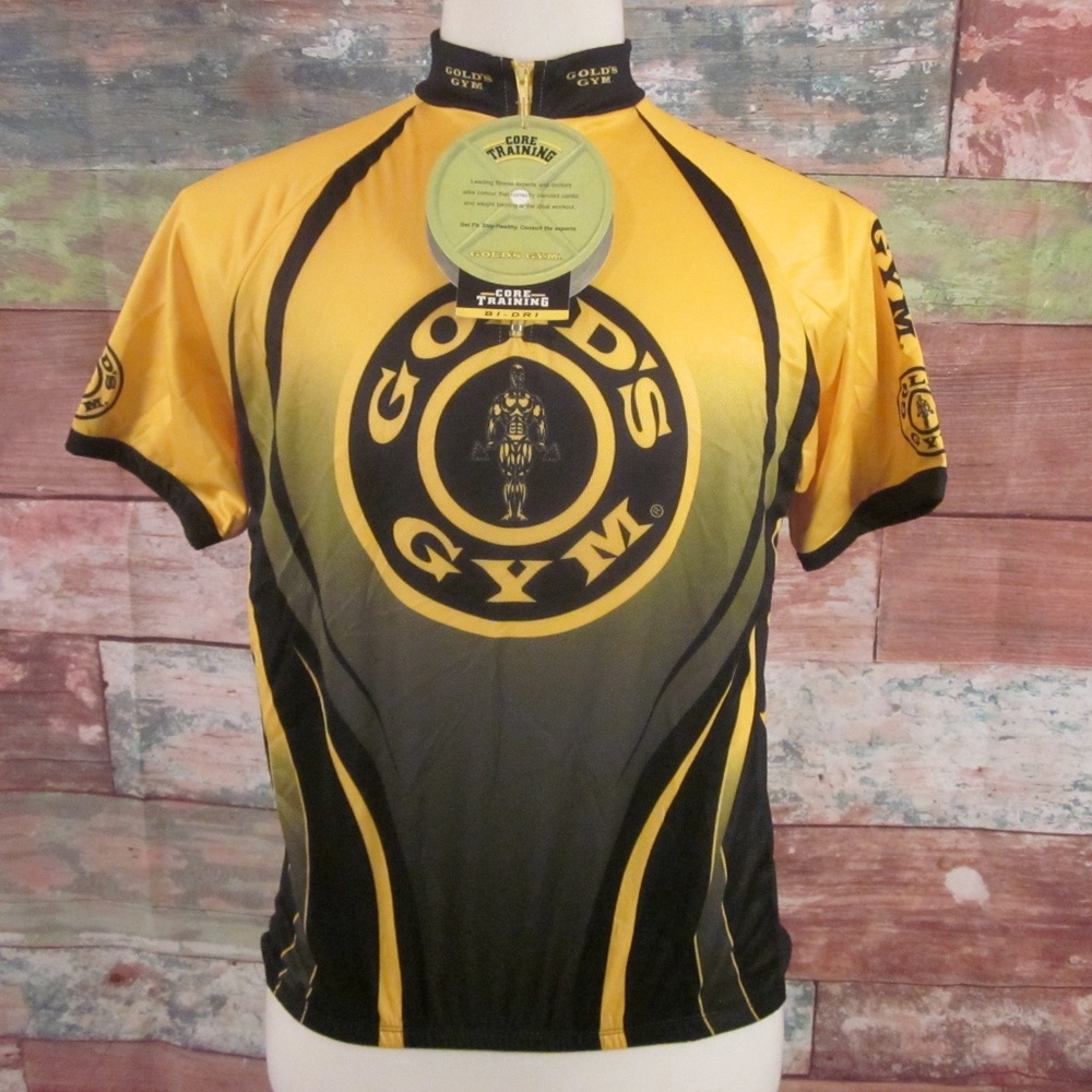Gold's Gym Cycling Jersey Size Medium NEW
